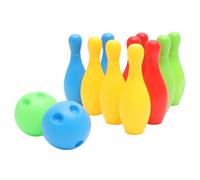 TOYANDONA 3sets Mini Bowling Play Set for Colorful Pins Mini Balls Indoor Outdoor Educational for Eco Friendly Safe Material for Home and Kindergarten Fun 10pcs*3
