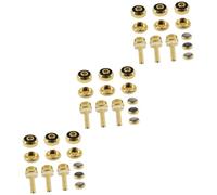 TOYANDONA 3sets Trumpet Cornet Buttons Accessories for Repair Supporting Buttons and Rods for Versatile Playing Options Compact Design for Musicians The Go