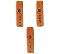 TOYANDONA 3sets Wood Kazoo Musical Instrument for Adults Boys and Girls Portable Kazoo for Guitar Violin Piano Slide Whistle