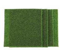 TOYANDONA 4 Pack Artificial Grass Sample Squares 5.91 X 5.91 in Life-Like Fairy Grass for Doll House Accessories Mini House Prop Micro Landscape Diy Garden Mini Decoration