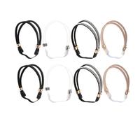 TOYANDONA 4 Pairs Adjustable Elastic High Heel Shoe Straps with Rhinestone Decoration, Anti-loose Pu Bands for Sandals and Heels, for Professional Events and Parties, Versatile Elegant Style