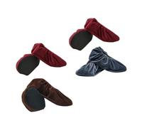 TOYANDONA 4 Pairs Anti-skid Shoe Covers Thickened Non-slip Sole Breathable Crystal Covers for Boys Home and School Use Random Color Random Color