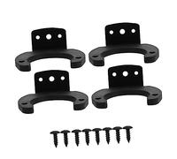 TOYANDONA 4 Pcs Microphone Hook Wall Mount Holder Lightweight Small Size with Silicone and Iron Material Mic Clamp Stand for Cable Management and Home Studio Use