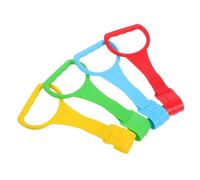 TOYANDONA 4 Pcs Pull Up Rings for Crib Bed Stand Up Walking Exercise Assistant for Muscle Development Training Tool Easy Installation Red Yellow Blue Green