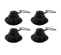 TOYANDONA 4 Pcs Spiral Tpu Air Valves for Inflatable Boats and Rafts, Universal Fit One-way Boston Valves with Screw Plug, Boat Accessories for Kayak Inflation