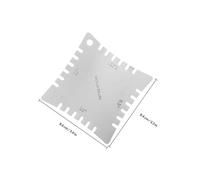 TOYANDONA 4 Pcs Stainless Steel Guitar Measuring Tool Notched Radius Gauge Fingerboard Fretboard Setup Gauge for Electric Acoustic Bass Guitar Maintenance