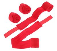 TOYANDONA 4 Rolls Cotton Boxing Hand Wraps Breathable Sweat Absorbing Wrist Straps for Optimal Support Boxing Kickboxing and Fitness Training Red