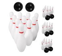 TOYANDONA 4 Sets Bowling Game Set with Pins and Balls Each Lightweight Outdoor for Motor Skill Development Group Activities Family Parties School Events and Birthday Fun
