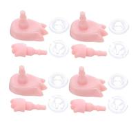 TOYANDONA 4 Sets Doll Hand and Feet Parts Realistic Replacement Joints for DIY Doll Making Projects Figures and Party Favors