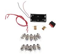 TOYANDONA 4 Sets Electric Circuit Kit Beginner Friendly Electronics Science Stem for Portable Physics Teaching Lab Supplies with Bulb Holder Battery Box Switch and Bulb for Classroom