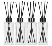 TOYANDONA 4 Sets Reed Diffuser for Home and Small Spaces, Glass Fiber Fragrance Diffuser with 4 Scented Sticks, 5 X 1.9 Inches Air Freshener Providing Continuous Freshness and Elegant Modern