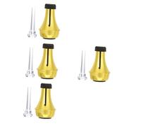 TOYANDONA 4 Sets Trumpet Straight Mute for Trumpet Practice Made of Abs for Beginner Muffler Use at Home Music Class