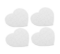 TOYANDONA 4 Sheets DIY Blank Puzzle Pieces for Drawing and Coloring Paper Graffiti Puzzle Blanks for Creative Art and Safe Educational for Home School and Travel Activities
