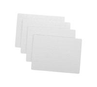 TOYANDONA 4 Sheets Sublimation Jigsaw Puzzle Blanks White DIY Craft Supplies for Heat Transfer Compatible Paintable Puzzle for Creative Family Activities and Cognitive Development