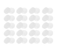 TOYANDONA 40 Pcs Eyeglass End Tips Ear Sock Pieces Silicone Oval Non-slip White for Glasses, Running and Kicking a Ball