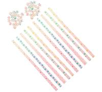 TOYANDONA 400pcs Double-Sided Star Origami Paper Strips with Pearl Glossy Heart Design, Small Folding Paper for DIY Crafts, Lucky Stars Decoration for Festivals