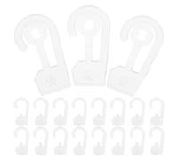 TOYANDONA 400Pcs Plastic Bag Hangers with PP Material, Medium Size Garment Display Hooks for Retail Packaging and Clothing Display, Utility Hooks for Wardrobe and Merchandise Organization