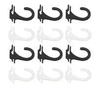 TOYANDONA 400pcs Plastic Sock Hanging Hooks Set and Black Colors Sturdy Sock Display Hooks for Travel and Home Organization Practical Hanging Tools for Laundry and Retail Use