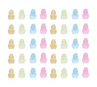 TOYANDONA 40pcs 2026 Miniature Luminous Year of the Horse Figurines Glow in the Dark Resin Horse Ornaments for DIY Crafts Holiday Fairy Garden Chinese New Year Party Decorations