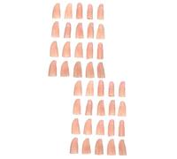 TOYANDONA 40pcs Creative Magician Finger Multipurpose Finger Sleeves for Tricks Fun Party Props and Conjuring Flexible Vinyl Design for Easy and Impressive