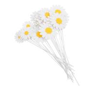TOYANDONA 40pcs Daisy Floral Cake Decorations Large Small Floral Cake Toppers for Birthday Wedding Christmas Party Supplies Easy Insert Stable Hold Lightweight