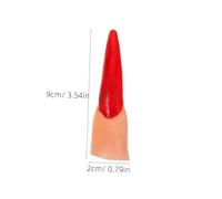 TOYANDONA 40pcs Halloween Fake Witch Fingers Realistic Severed Finger Props for Cosplay Costume Plastic Covers for Reading Pointers and Spooky Party Decorations