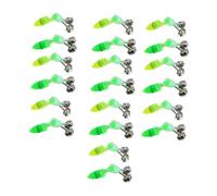 TOYANDONA 40pcs LED Night Fishing Bell Alarms Dual Ring Bait Alerts for Rods for Enthusiasts Beginners for Nighttime Fishing Total Darkness Random Color