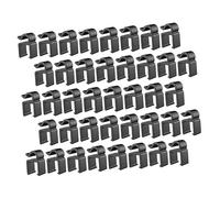 TOYANDONA 40pcs Mic Stand Cable Clips Plastic Cable Holders and Phones Tough and Easy Installation Suitable for Keyboard Stands and Stage Use