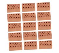 TOYANDONA 40pcs Mini Bricks for Crafts Pottery Clay Building Block Set for Children DIY Architectural Model Making with Stackable Bricks, for Sand Table Layouts and Miniature Landscape