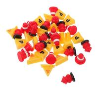 TOYANDONA 40Pcs Miniature Road Signs and Traffic Cones Set, Micro Landscape Diorama Accessories for Pretend Play and Garden Decoration, Small Scale Barricade for