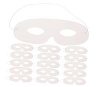 TOYANDONA 40pcs Paintable Plain Paper Masks with Elastic Strap DIY White Cardstock Masquerade Masks for Coloring Birthday Parties Festivals and Creative Play