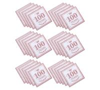 TOYANDONA 40pcs Rose Gold Birthday Napkins for Table Decorations Soft Paper Napkins with High Absorbency and Vibrant Printed Patterns Elegant for Anniversary and Wedding Events