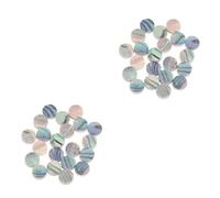 TOYANDONA 40pcs round Dots Abalone Shell Fingerboard Dot Inlay Material for Ukulele Guitar Fret Markers
