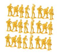 TOYANDONA 45Pcs Emergency Worker Figures Model Kit Realistic Tiny People with Tools for DIY Projects Micro Landscape Play and Imaginative Scenes
