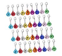 TOYANDONA 45pcs Lightweight Metal Pet Collar Bells for Cats Dogs DIY Keyring Accessories Vibrant Colors for Outdoor Adventures and Crafting Projects