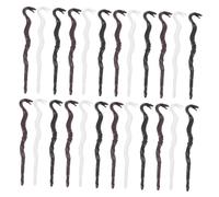 TOYANDONA 48 Pcs Mini Snake Head Wand Compact Plastic Prop Canes for Halloween Parties Cosplay Haunted Houses and Trick Props Versatile Decorations for Spooky Settings