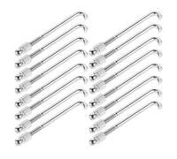 TOYANDONA 48pcs Banjo Flat Hooks Banjo Accessories Metal Comprehensive Set Versatile Application Silver for Musical Instrument Repair Enthusiasts and Professionals
