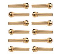 TOYANDONA 48pcs Brass Guitar Bridge String Pegs for Acoustic Electric Guitars Easy to Install and Replace Smooth Finish for Safe Use for Folk Guitarists