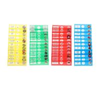 TOYANDONA 48PCS Plastic Prepared Microscope Slides for Kids, Labeled Bilingual Chinese English Specimens, Animal Plant and Insect Specimens for Science Education