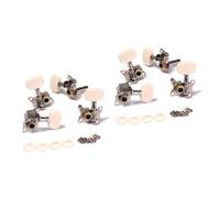 TOYANDONA 4pairs Guitar Tuning Pegs Machine Heads Keys Replacement Accessories for Acoustic Guitar String Tuners Beginners Ukulele Tuners