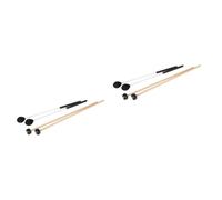 TOYANDONA 4pairs Marimba Mallets Rubber Percussion Instrument Accessories for Xylophone and Glockenspiel Ergonomic Design and Easy to Use Suitable for Students and Professionals