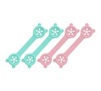 TOYANDONA 4pcs Adjustable Bib Clips and Feeding Towel Holders for Boy Girl Silicone Pacifier Clamps and Green Lightweight and Portable for Easy Use at