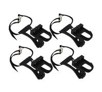 TOYANDONA 4pcs Adjustable Bike Toe Clips Cage Non-slip Pedal Straps for Exercise and Mountain Bikes Fit Cycling Foot Retainers for Safe Outdoor Riding