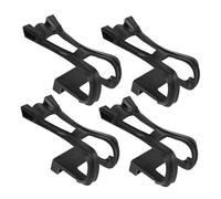 TOYANDONA 4PCS Adjustable Cycling Pedal Toe Clips Cage for Road Mountain Exercise Bikes Foot Harness Accessories for Secure Slip-resistant Pedal Grip and Enhanced Training Performance