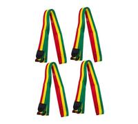 TOYANDONA 4pcs Adjustable Drum Straps with Buckles Nylon African Djembe Shoulder Belts for Portable Stage Performance Compatible Hand Drum Carry Straps