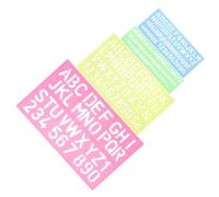 TOYANDONA 4pcs Alphabet Number Tracing Boards Smooth Safe Stencils for Early Learning Preschool Homeschool Cognitive Skill Development Educational