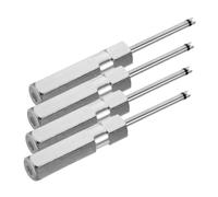 TOYANDONA 4pcs Aluminum Alloy Tire Valve Tool Set with Magnetic Single Head Valve Core Wrench for Car Motorcycle Bicycle Truck Lightweight Removal and Installation Tool Kit