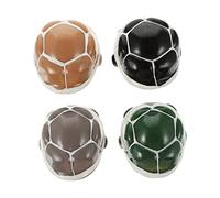 TOYANDONA 4pcs Animal Fidget Squishy Toys Squeeze Simulation Pop-up Turtle Toy for Stress Relief