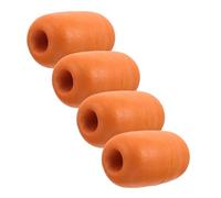 TOYANDONA 4Pcs Aquaculture Float Balls Bright Orange Oval Fishing Rig Floats High Wind Resistant Net Cage Buoyancy Balls for Freshwater Saltwater Surf Fishing Bobbers