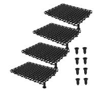 TOYANDONA 4pcs Aquarium Filter Bottom Plates with Design for Fish Tank Divider Ventilated Splicing Grid Tray for Dragon Fish Breeding Easy Installation and Water Permeability